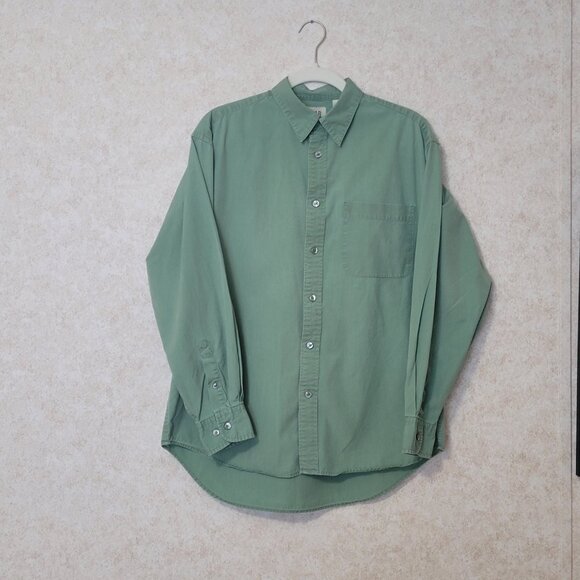 Gap Green Womens Button Long Sleeve Shirt  Size M - Picture 2 of 15